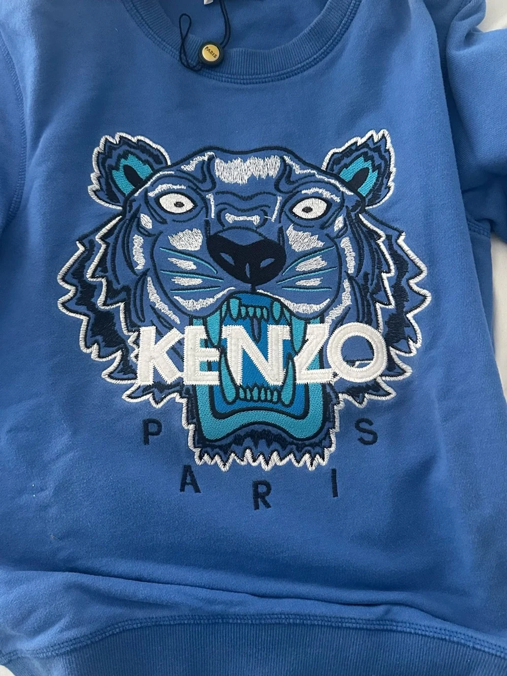 Kenzo Kids Royal Blue Tiger Logo Sweatshirt